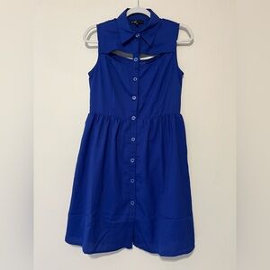 ModCloth Blue Button- Up Dress